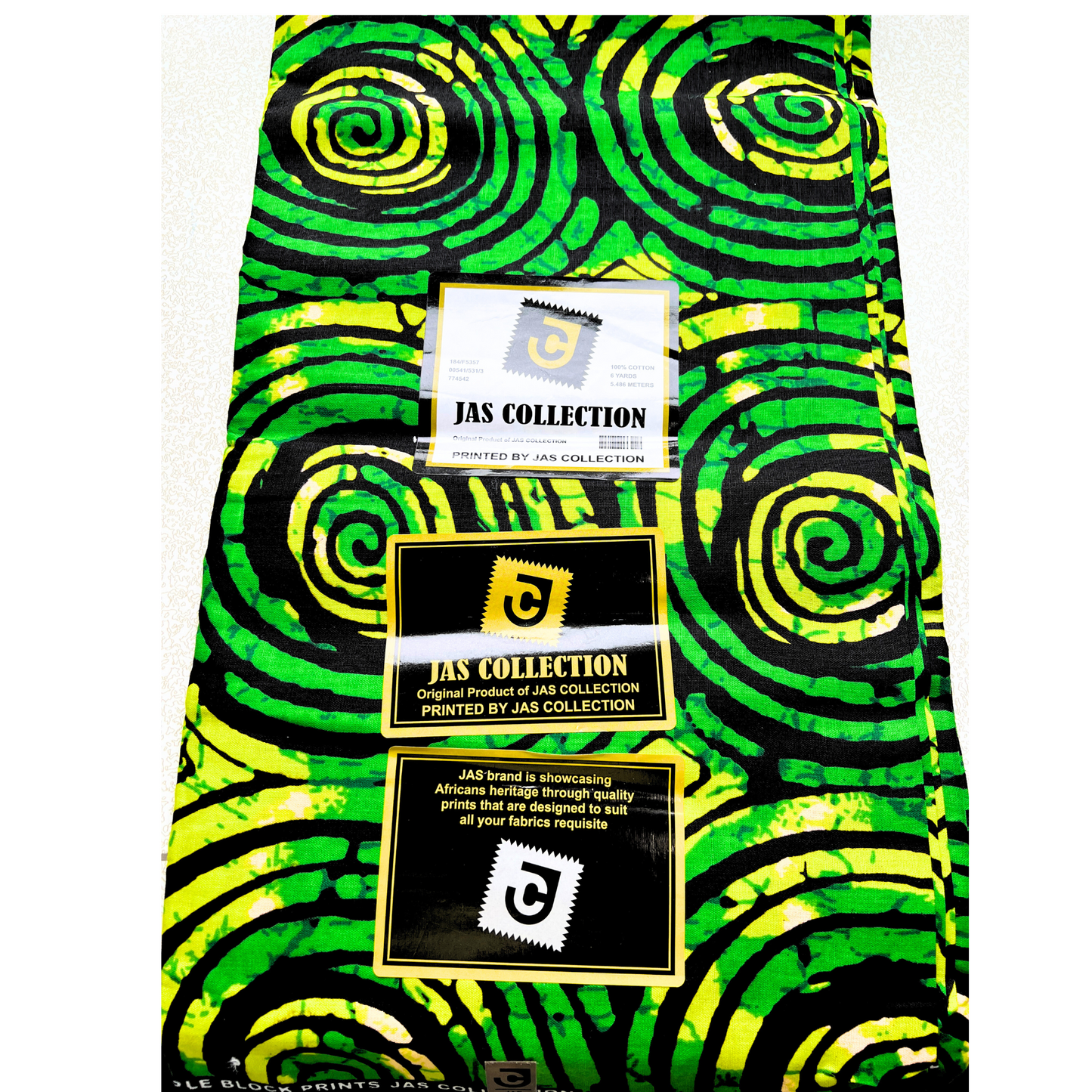 GREEN/ YELLOW & BLACK SWIRL