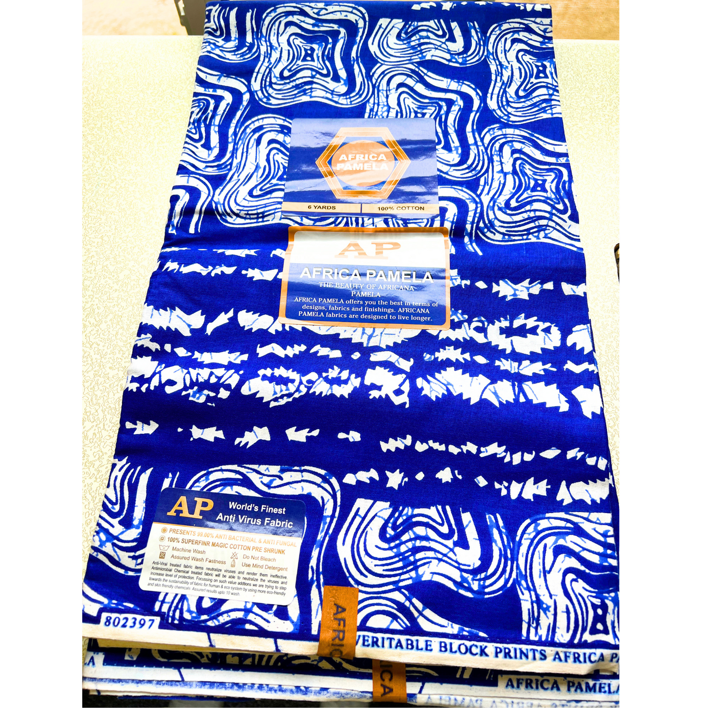 BLUE & WHITE TRIBAL PRINT