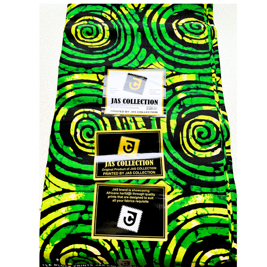 GREEN/ YELLOW & BLACK SWIRL